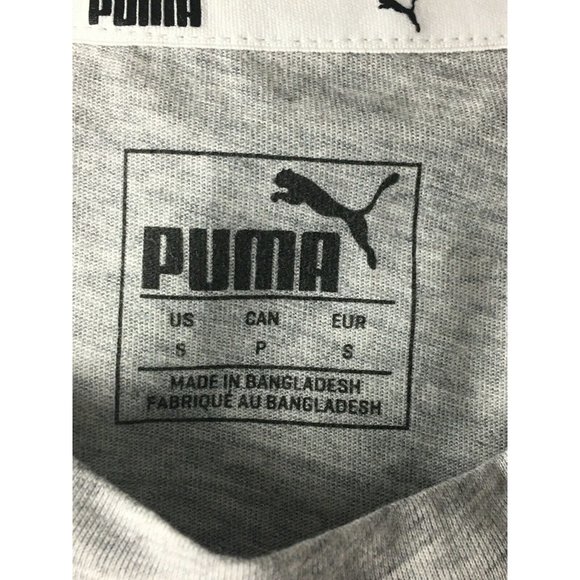 Women’s T Shirt Size S Puma Outline Life Tee Light Gray heather Style TD27070 - Picture 7 of 12